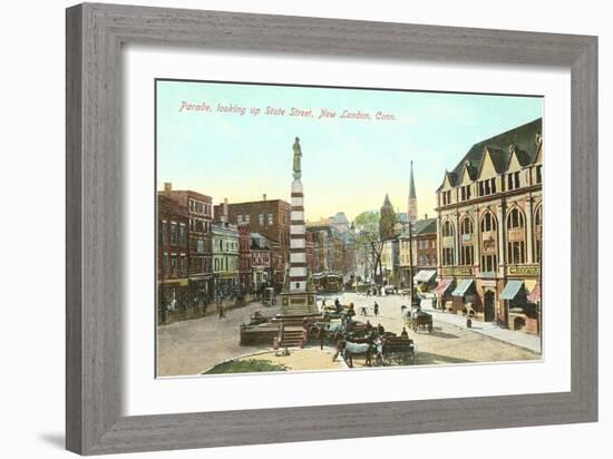 Parade, State Street, New London, Connecticut-null-Framed Art Print