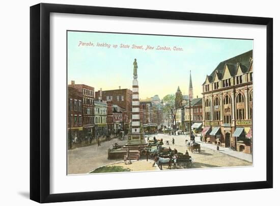 Parade, State Street, New London, Connecticut-null-Framed Art Print