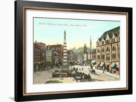 Parade, State Street, New London, Connecticut-null-Framed Art Print