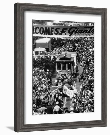 Parade Welcoming the Giants to San Francisco-null-Framed Photographic Print