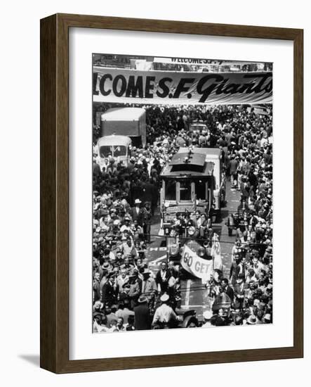 Parade Welcoming the Giants to San Francisco-null-Framed Photographic Print