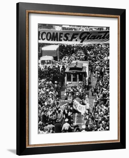 Parade Welcoming the Giants to San Francisco-null-Framed Photographic Print