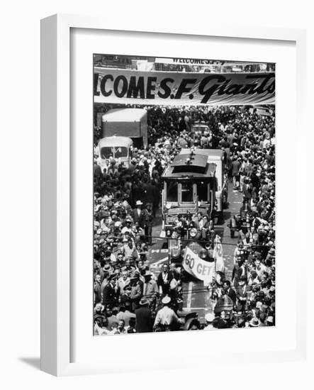 Parade Welcoming the Giants to San Francisco-null-Framed Photographic Print