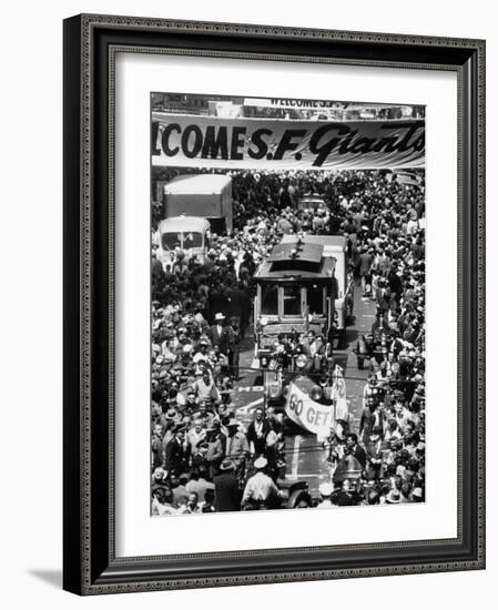 Parade Welcoming the Giants to San Francisco-null-Framed Photographic Print