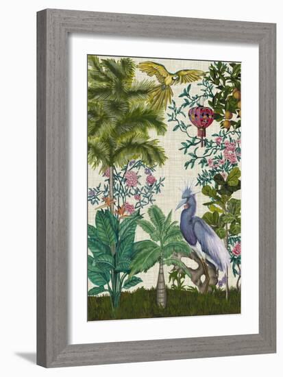 Paradis Chinoiserie I-Naomi McCavitt-Framed Premium Giclee Print