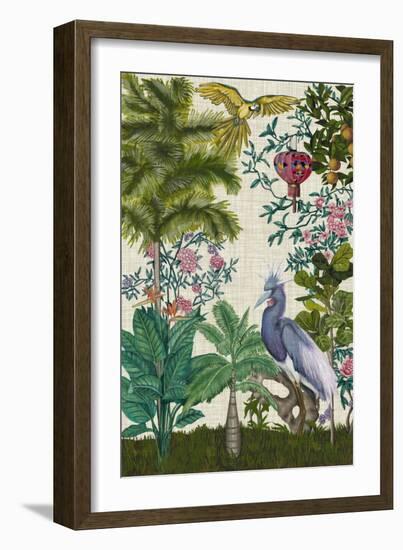 Paradis Chinoiserie I-Naomi McCavitt-Framed Premium Giclee Print