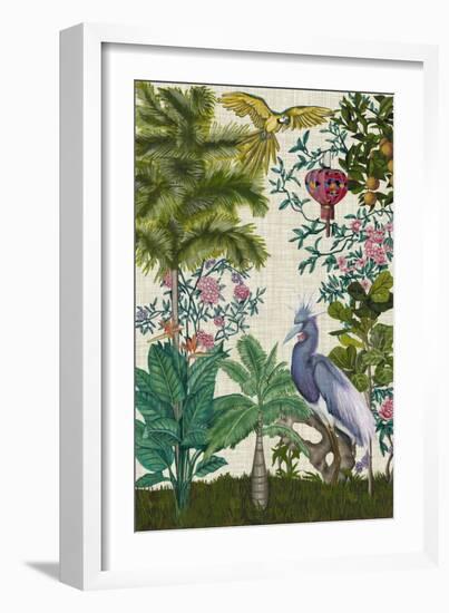 Paradis Chinoiserie I-Naomi McCavitt-Framed Premium Giclee Print