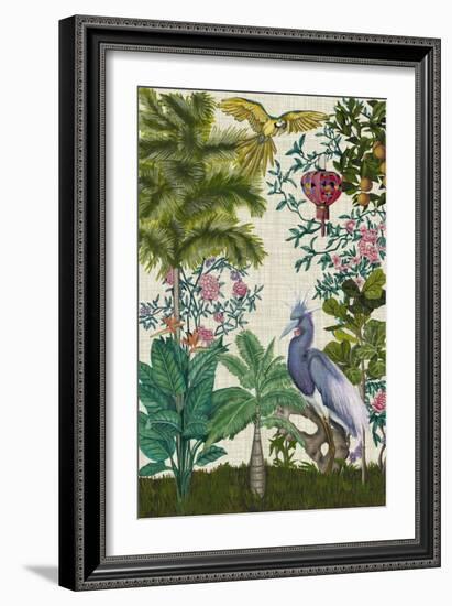 Paradis Chinoiserie I-Naomi McCavitt-Framed Premium Giclee Print