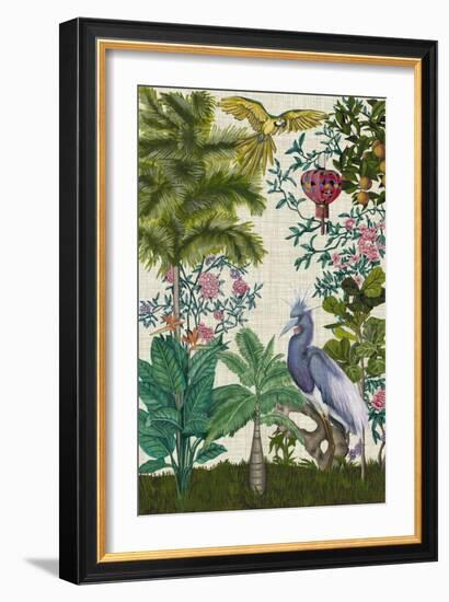 Paradis Chinoiserie I-Naomi McCavitt-Framed Premium Giclee Print