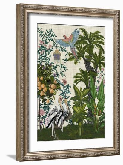 Paradis Chinoiserie II-Naomi McCavitt-Framed Premium Giclee Print