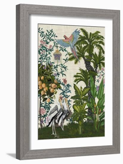 Paradis Chinoiserie II-Naomi McCavitt-Framed Premium Giclee Print