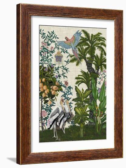 Paradis Chinoiserie II-Naomi McCavitt-Framed Premium Giclee Print