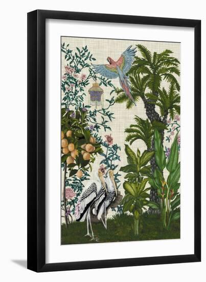 Paradis Chinoiserie II-Naomi McCavitt-Framed Premium Giclee Print