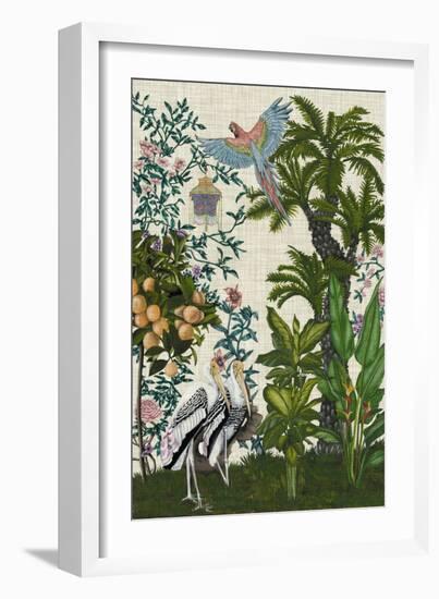 Paradis Chinoiserie II-Naomi McCavitt-Framed Premium Giclee Print