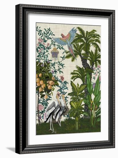 Paradis Chinoiserie II-Naomi McCavitt-Framed Premium Giclee Print