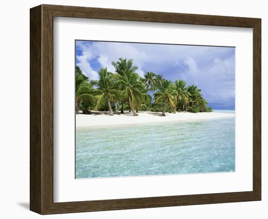 Paradise Beach, One Foot Island, Aitutaki, Cook Islands, South Pacific Islands-D H Webster-Framed Photographic Print