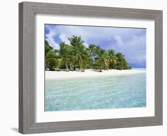 Paradise Beach, One Foot Island, Aitutaki, Cook Islands, South Pacific Islands-D H Webster-Framed Photographic Print