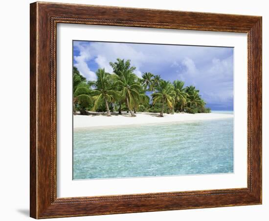 Paradise Beach, One Foot Island, Aitutaki, Cook Islands, South Pacific Islands-D H Webster-Framed Photographic Print