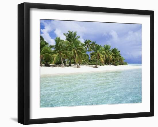 Paradise Beach, One Foot Island, Aitutaki, Cook Islands, South Pacific Islands-D H Webster-Framed Photographic Print