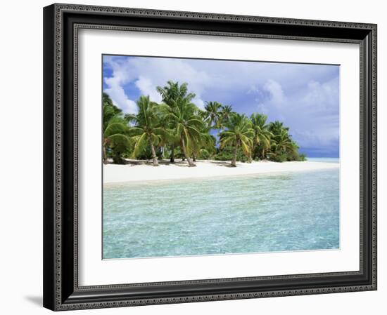 Paradise Beach, One Foot Island, Aitutaki, Cook Islands, South Pacific Islands-D H Webster-Framed Photographic Print