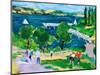 Paradise Beach Pier, Tiburon, California, 2021 (Oil on Canvas)-Richard H Fox-Mounted Giclee Print