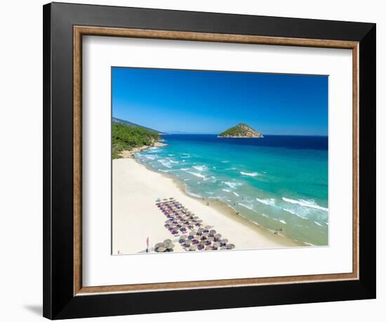 Paradise Beach, Thassos Island, Greek Islands, Greece, Europe-Sakis Papadopoulos-Framed Photographic Print