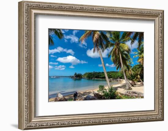 Paradise, Beautiful Sand Beach in Madagascar, Ile Saint Marie. Island-mirecca-Framed Photographic Print