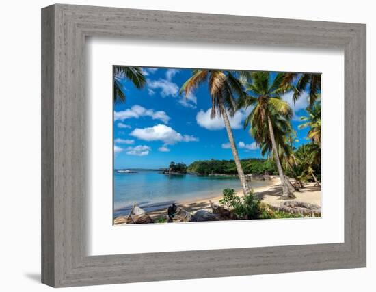 Paradise, Beautiful Sand Beach in Madagascar, Ile Saint Marie. Island-mirecca-Framed Photographic Print