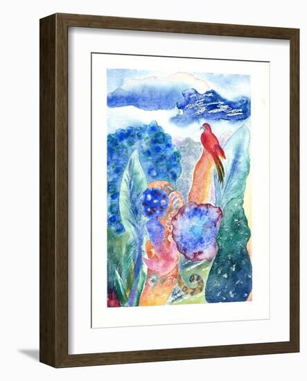 Paradise Bird, 2010-Louise Belanger-Framed Giclee Print