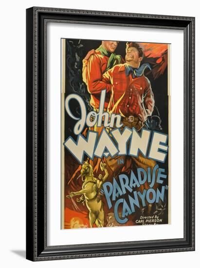 Paradise Canyon, John Wayne, 1935-null-Framed Art Print