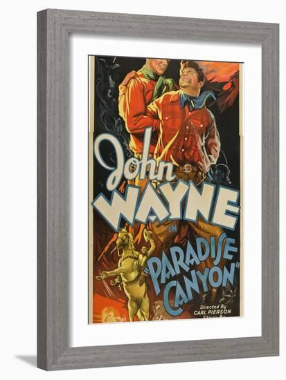 Paradise Canyon, John Wayne, 1935-null-Framed Premium Giclee Print