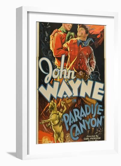 Paradise Canyon, John Wayne, 1935-null-Framed Premium Giclee Print