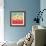 Paradise-Coral+Aqua-Robbin Rawlings-Framed Art Print displayed on a wall