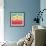 Paradise-Coral+Aqua-Robbin Rawlings-Framed Art Print displayed on a wall