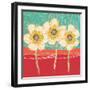 Paradise-Coral+Aqua-Robbin Rawlings-Framed Art Print