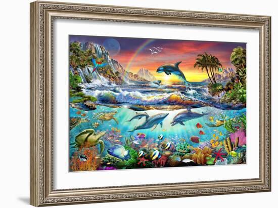 Paradise Cove-Adrian Chesterman-Framed Premium Giclee Print