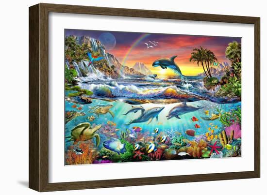 Paradise Cove-Adrian Chesterman-Framed Premium Giclee Print