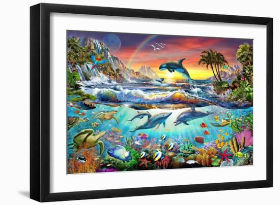 Paradise Cove-Adrian Chesterman-Framed Premium Giclee Print