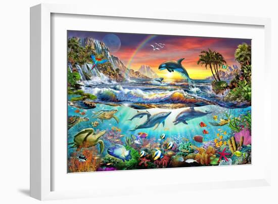 Paradise Cove-Adrian Chesterman-Framed Premium Giclee Print