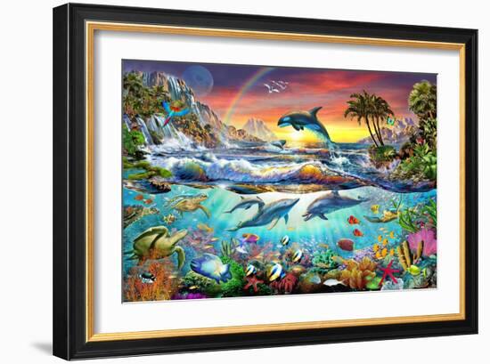 Paradise Cove-Adrian Chesterman-Framed Premium Giclee Print