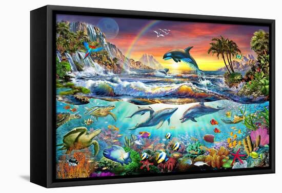 Paradise Cove-Adrian Chesterman-Framed Stretched Canvas