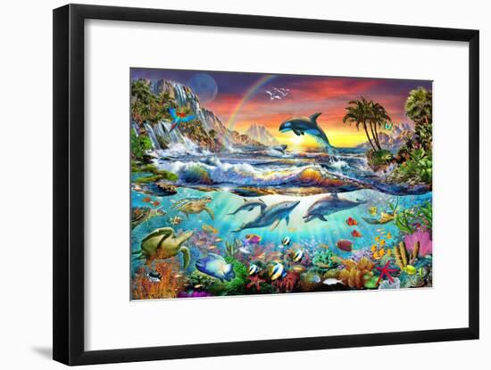 Paradise Cove-Adrian Chesterman-Framed Art Print