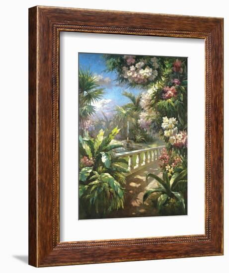 Paradise Fountain-James Reed-Framed Art Print