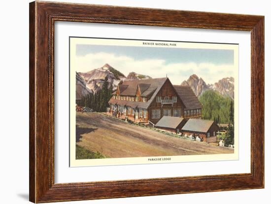 Paradise Inn, Rainier National Park-null-Framed Art Print