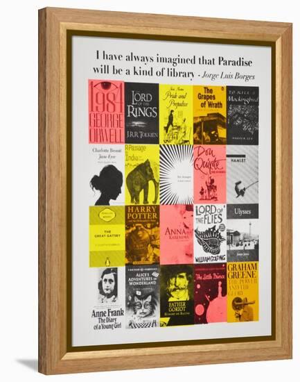 Paradise is a library-Anne Storno-Framed Premier Image Canvas