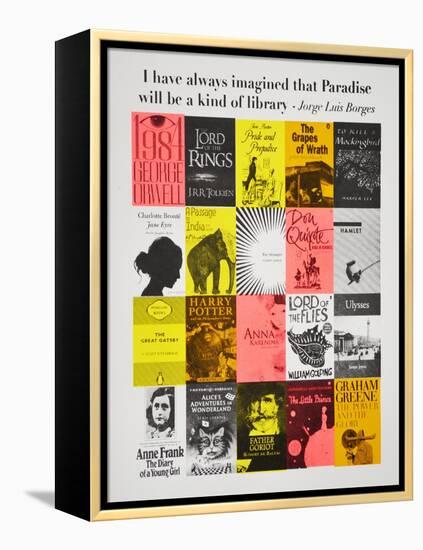 Paradise is a library-Anne Storno-Framed Premier Image Canvas