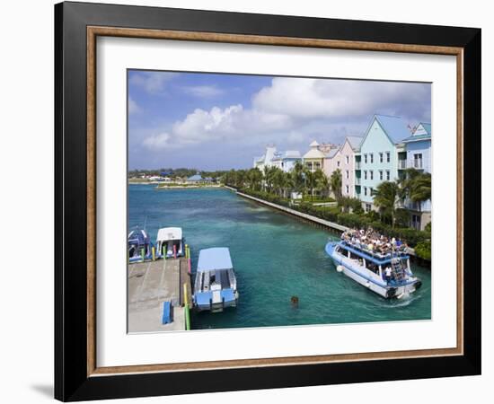 Paradise Island Ferry Terminal, Nassau City, New Providence Island, Bahamas, West Indies-Richard Cummins-Framed Photographic Print