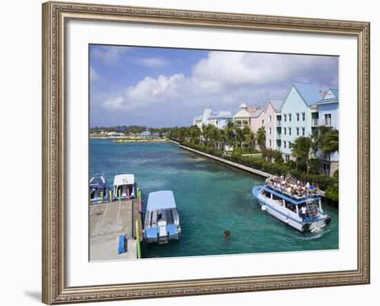 Paradise Island Ferry Terminal, Nassau City, New Providence Island, Bahamas, West Indies-Richard Cummins-Framed Photographic Print