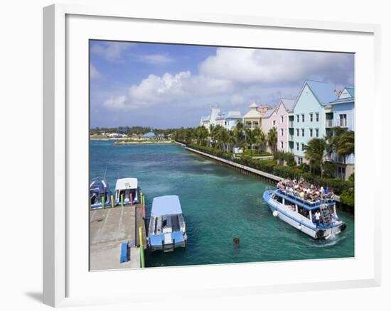 Paradise Island Ferry Terminal, Nassau City, New Providence Island, Bahamas, West Indies-Richard Cummins-Framed Photographic Print