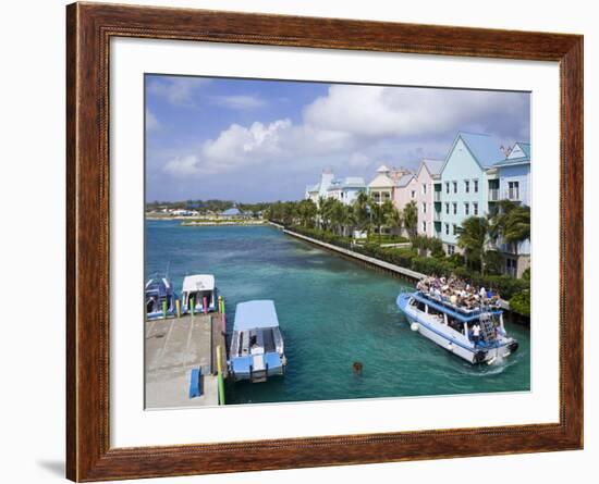 Paradise Island Ferry Terminal, Nassau City, New Providence Island, Bahamas, West Indies-Richard Cummins-Framed Photographic Print